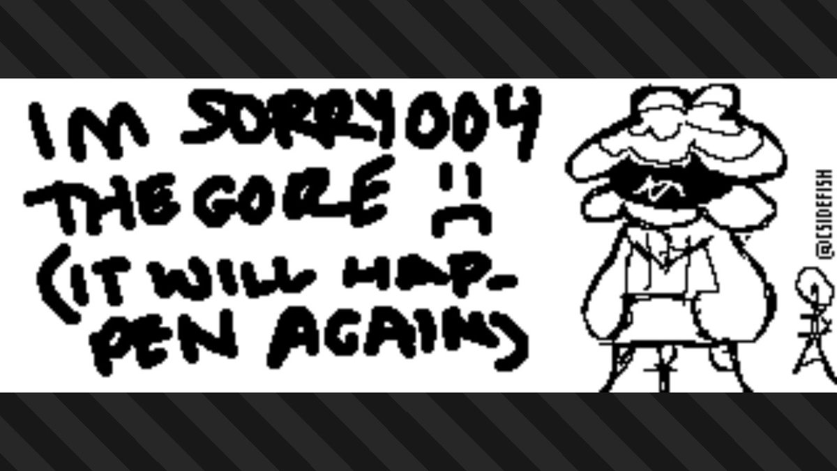 csidefish's tweet photo. sorry nintendo the demons got to me,,,, #splatbands #frontroe #004clm #Splatoon3 #NintendoSwitch https://t.co/e362CXaBgS