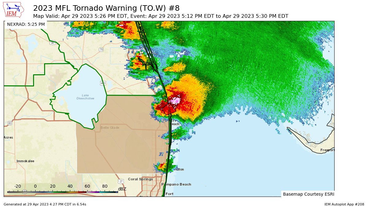 Midwest Weather on Twitter "MFL expires Tornado Warning for Palm Beach [FL]