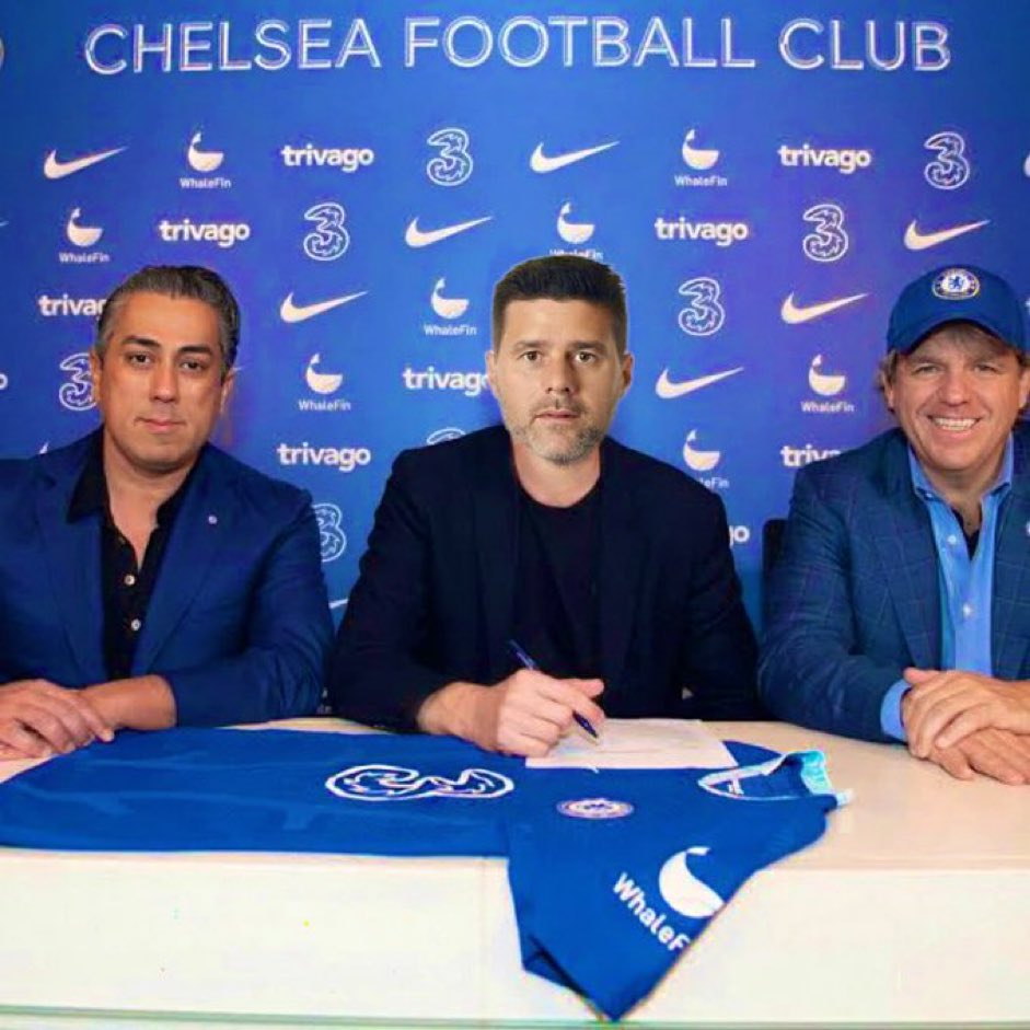 CarefreeMamo's tweet photo. Welcome to Chelsea Mauricio Pochettino #cfc https://t.co/qFDnSSLTJQ