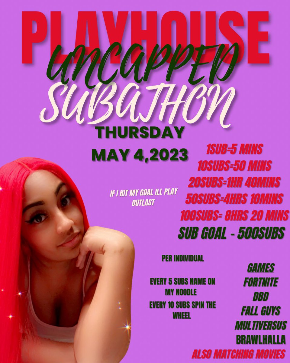 shaybarbi3_'s tweet photo. Update Subathon will be next Thursday ❤️ https://t.co/a8sAchbDoV