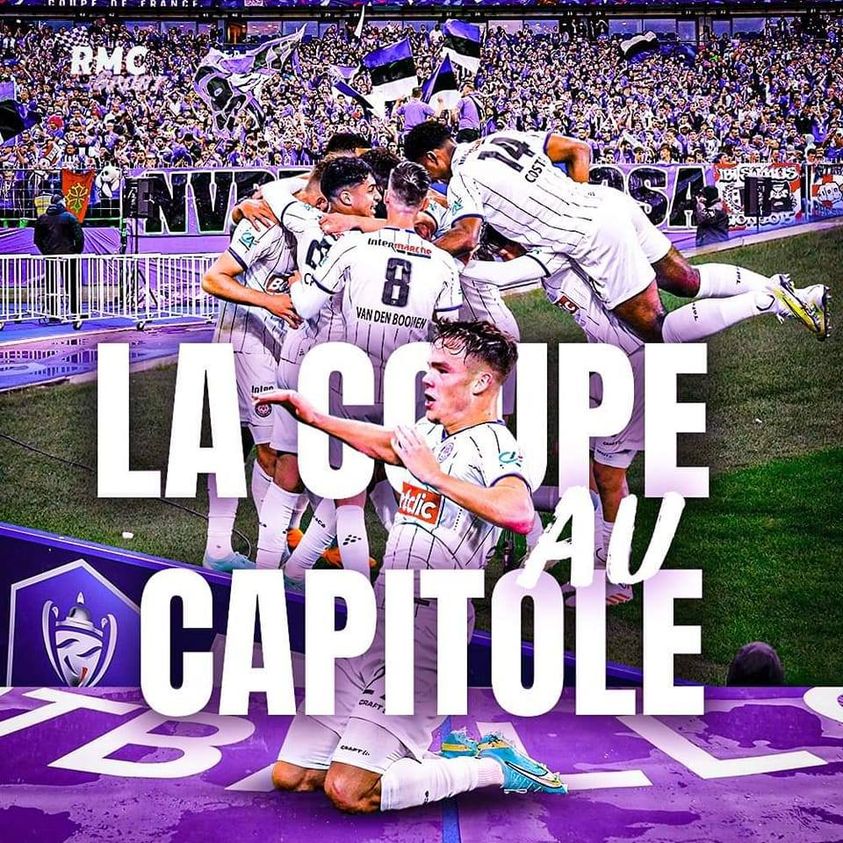 #CoupeDeFrance 
Après 66 ans d'attente, nos Violets ramènent la Coupe de France de Football au Capitole !
Pour le peuple de Toulouse et d’Occitanie !
#DeboutToujours 📷