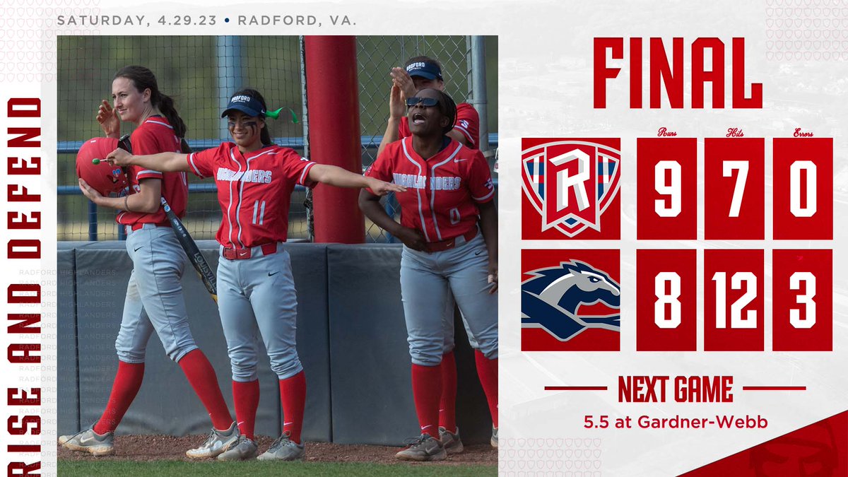 RadfordSoftball's tweet photo. WALK IT OFF QWEEN!!!

Rachel comes storming home and just avoids the tag to complete Radford's biggest comeback in FOUR years!

#RiseAndDefend https://t.co/8usa46Ev9z