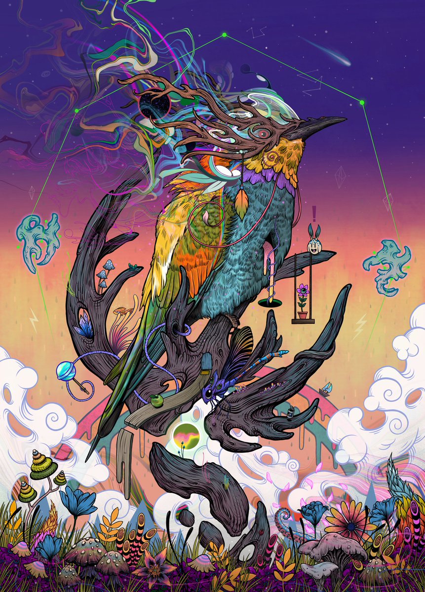 Sold! Thank you and congrats to <a href="/anchor_drops/">Anchor Drops</a> for collecting my SR genesis piece, 'The Other Place'.
 💎🔥

Enjoy peering into the many little details that I've piled into this one, Anchor! I Hope it brings you much joy!