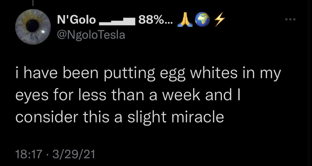 Iodinated Christian on Twitter "Just administered some egg whites