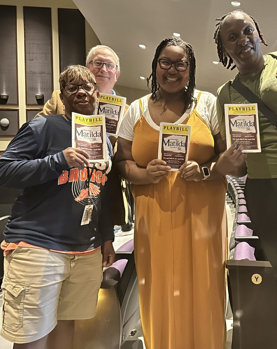 The core 4 subjects out in these Richardson streets to support our students in the Matilda play! #WestIsBest #ExceedTheVision #RISDBelieves #WestBroncos