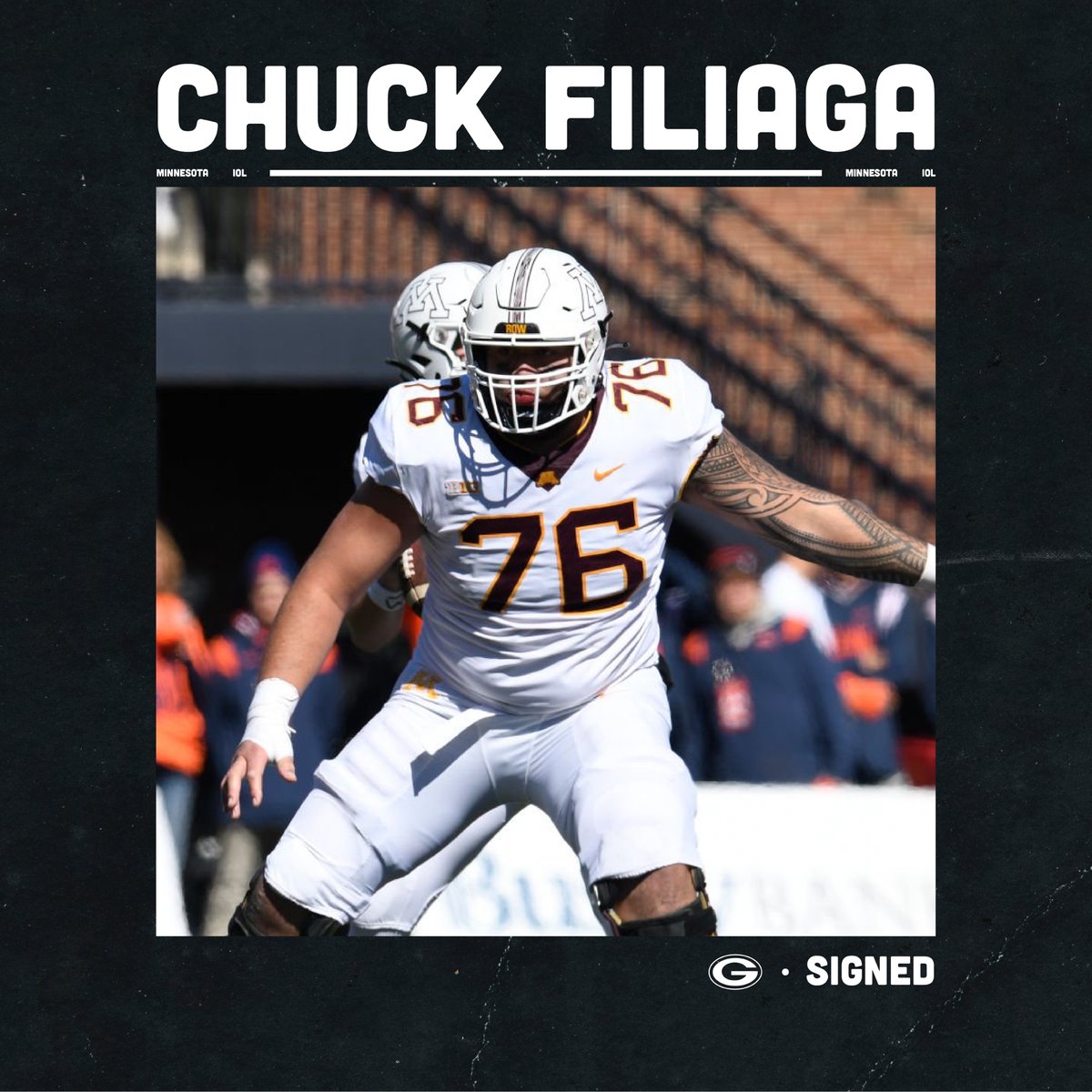 Exclusive_SG's tweet image. Congrats to @CFiliaga on signing with @packers! #BeExclusive #PFA #NFL #GoPackGo