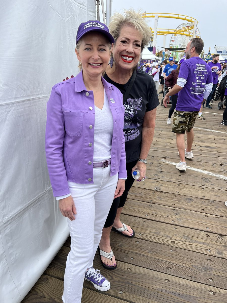 #PanCANPurpleStride in 60 communities across the country today. I was in Los Angeles with our Founder @purple4pancan. So proud of our amazing volunteers, supporters and staff. Go team @PanCAN! Accelerating progress for patients.💜