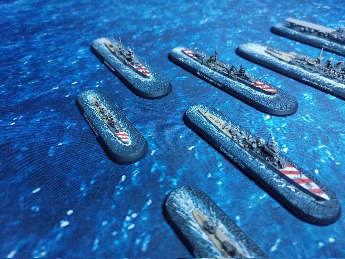 miniaturebrush's tweet photo. Regia Marina starter deal from @WarlordGames is done. I will probably add some printed planes to the flight deck.
#victoryatsea #miniaturepainting #warmongers #wargaming #scalemodels #ww2 #navalwargaming https://t.co/adReiccpDE