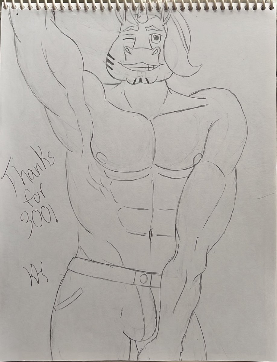 With the help of my hunky friend @Unibro_Pi I made one of my biggest drawings yet to say thank you all! This was a really big drawing and I’m super happy with how it came out!!!!