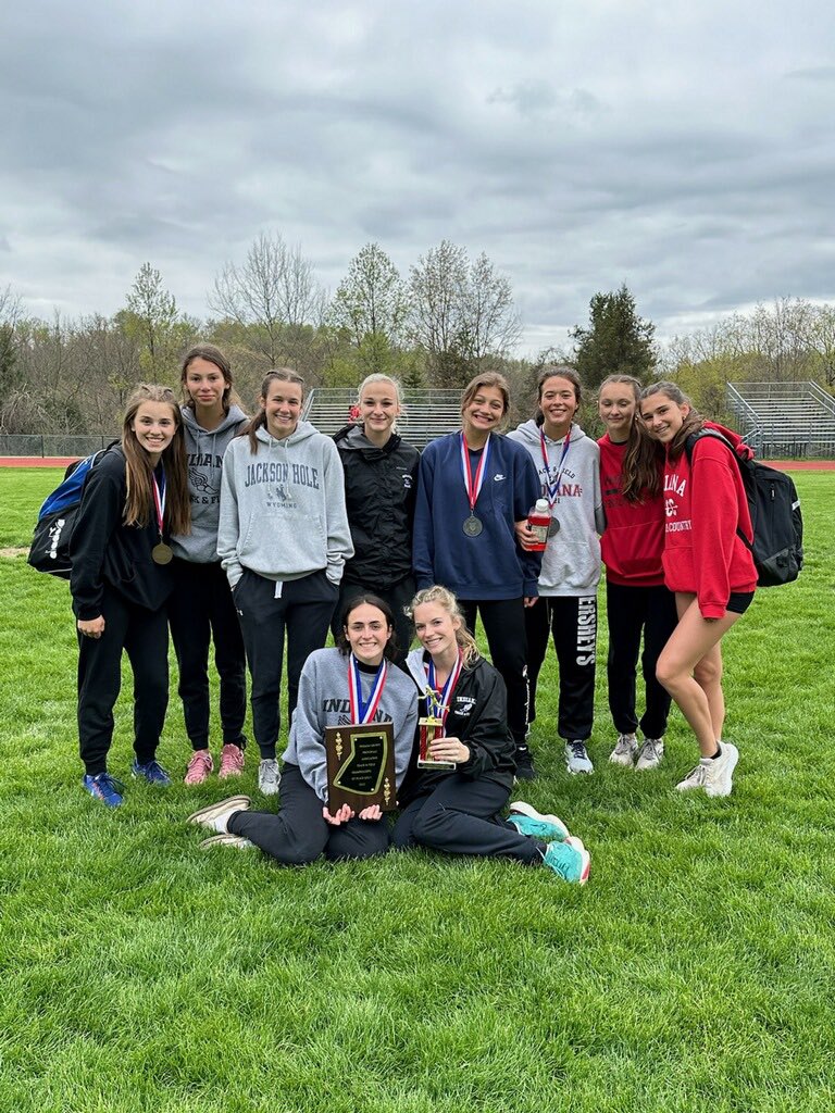 Your 2023 Indiana County Meet Girls’ Champions!!! 

Congratulations ladies!!!

The boys’ team took 2nd place! 

#IndianaPride