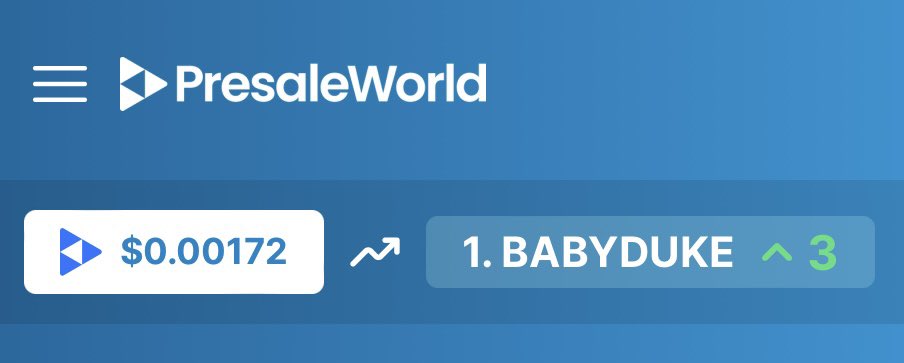 thebrokeape's tweet photo. Top trender on https://t.co/8KDf39sUrj is @babydukeinu 

Why are they trending? 
Not sure but I’m sure you don’t want to wait too long to find out.

#PresaleWorld 
#babydukeinu https://t.co/bDlPb1gDRx