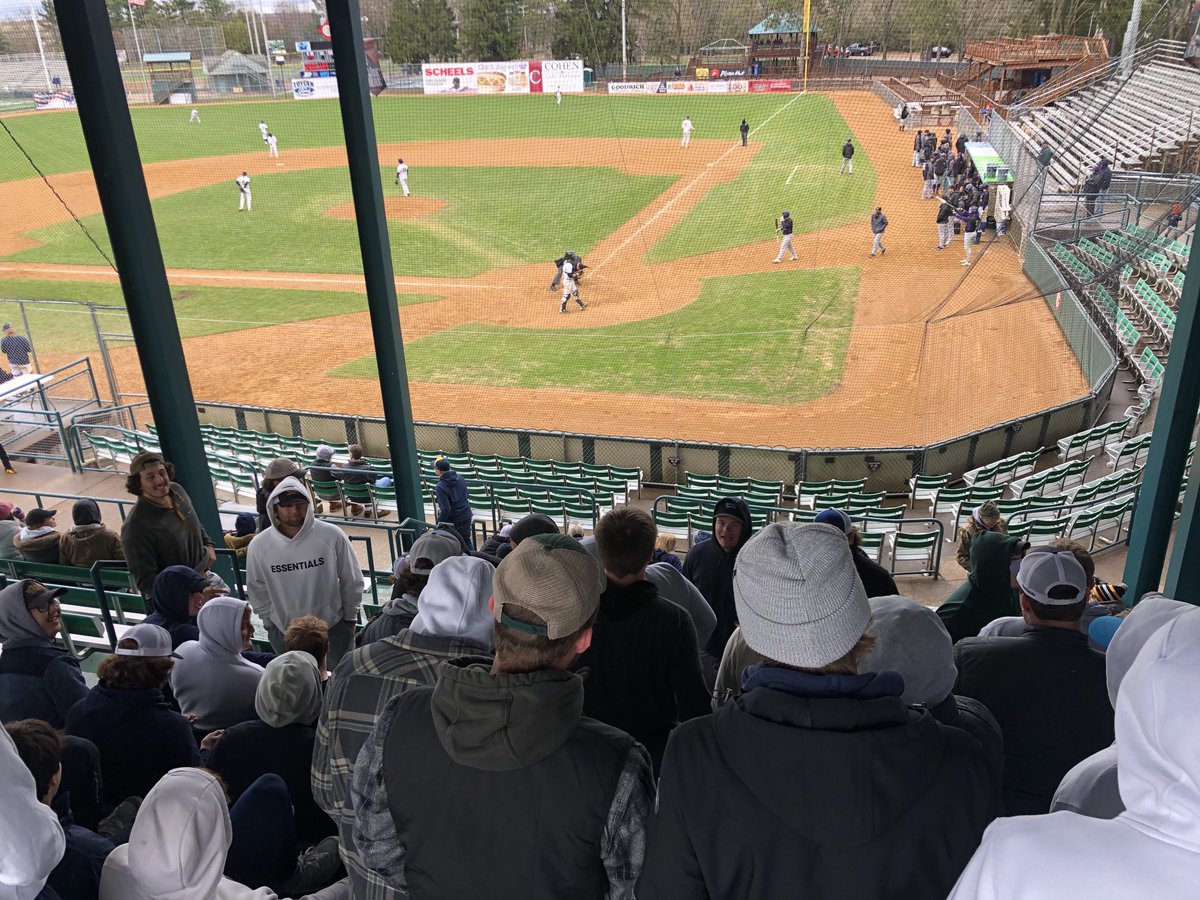 It’s great hanging with the team and watching ⁦<a href="/UWECBaseball/">UWEC Baseball</a>⁩ play some ball at beautiful, historic Carson Park. #RollGolds #Family