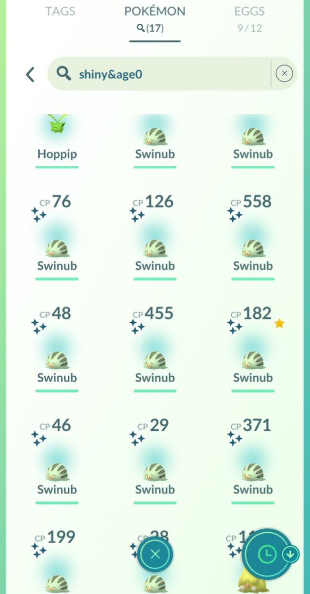 Jeam_Karl's tweet photo. Swinub Classic Community Day hauls!
#Swinub #SwinubClassicCommday
#PokemonGo https://t.co/D9vbhuJjNJ