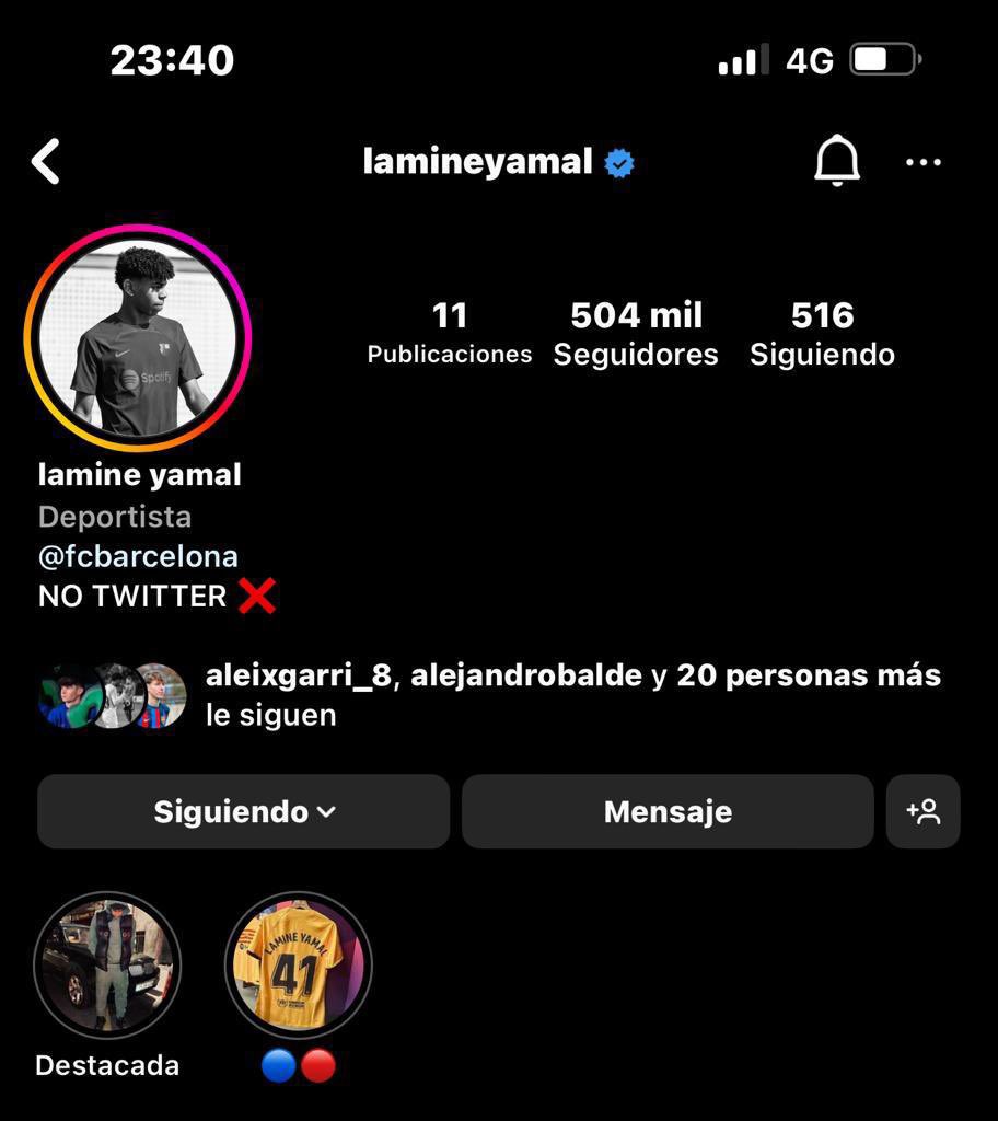 barcacentre on Twitter "Lamine Yamal's Instagram following… 📈"