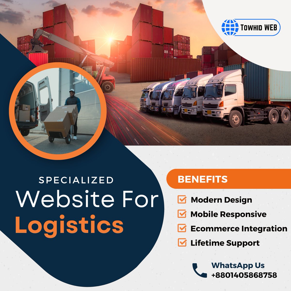 towhid_jibon's tweet photo. Attention all logistics businesses! Are you looking for a website that not only looks great but also functions seamlessly?
Contact me through WhatsApp: +8801405868758
Fiverr Gig: https://t.co/jTqu7cU7aX
#LogisticsWebDesign #WebDesignForLogistics #truckingdispatch #stumpthetruck https://t.co/OLk8bnr63Q