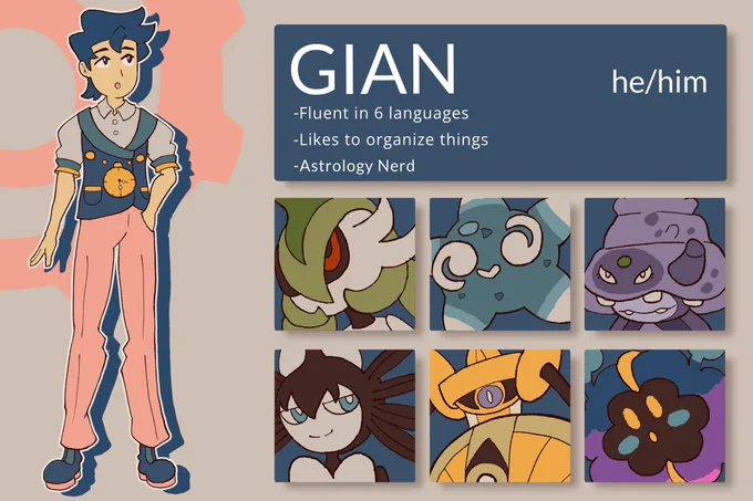 I made some collections of all of my Pokémon character designs (one big collections and several smaller by category) and ocs for organization purposes   
