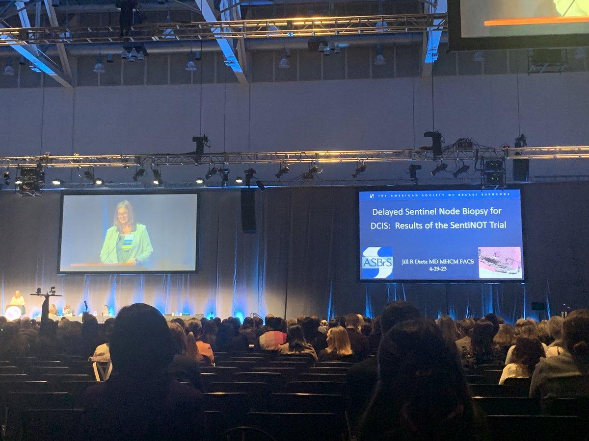 Erika_King58's tweet photo. SPIO for DCIS. With @DrJDietz, it just makes sense. Avoiding axillary surgery in 78-88% of patients with DCIS in the #SentiNOT trial #ASBrS23 https://t.co/o0i4VFybOa