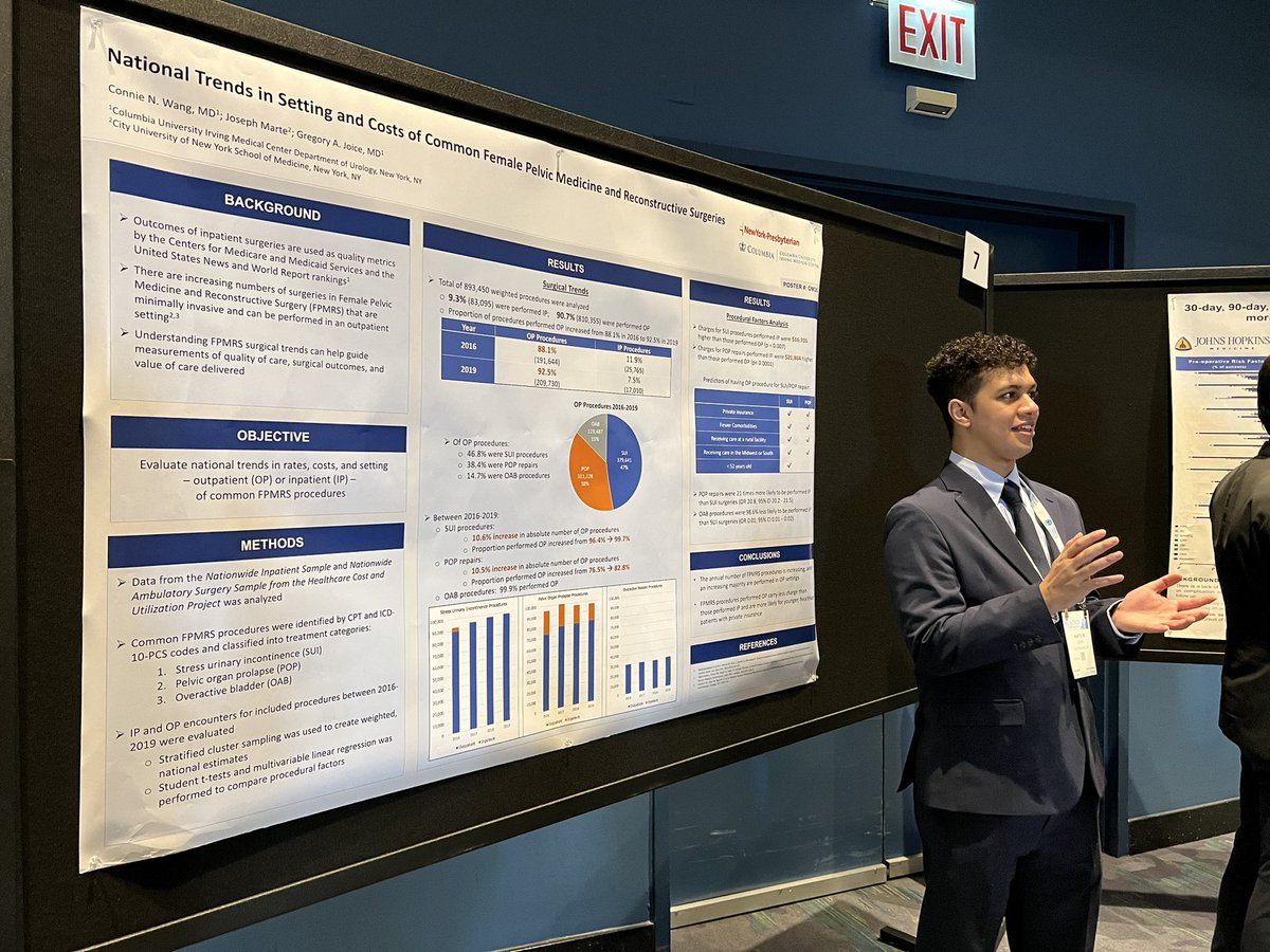 <a href="/JosephDMarte/">Joseph</a> @CSOM_Official presenting on national trends in #FPMRS procedures : numbers are up and so is the proportion of outpatient procedures.

<a href="/DrGreg_MD/">Gregory Joice, M.D.</a>