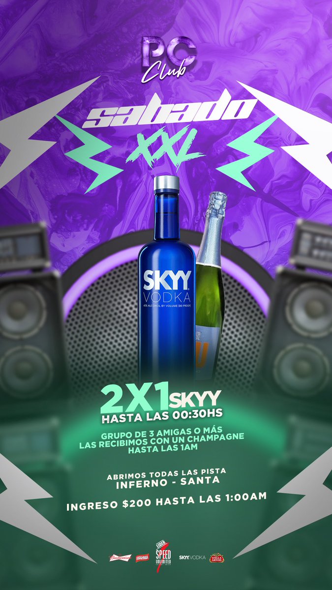 pueblochicoclub's tweet photo. 🔥🔥SÁBADO DE PUEBLO🤩🤩

😈HOY 2x1 en Skyy hasta las 00:30

🎉🎉SORTEO EXPRESS🎉🎉

✅2 REMERAS DE PUEBLO
✅1 Vale de $10.000
✅Combo Skyy 
✅Combo Skyy 
✅Combo Skyy
✅Stella 
✅Balde de Bud
✅ 1 Narguiles

➡️Dale fav
➡️RT
➡️Menciona a 2 amigos https://t.co/Iu79kFRFHm