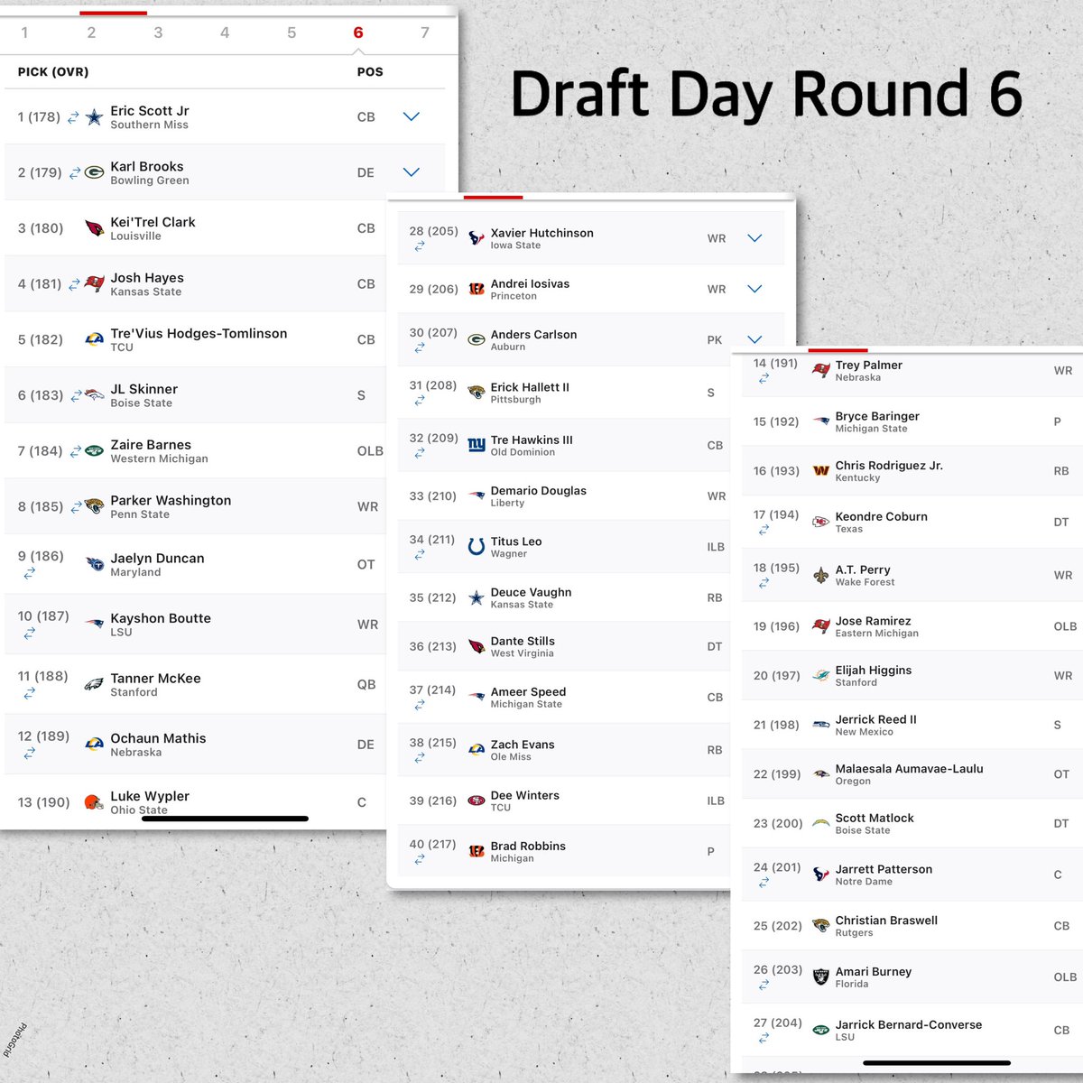 Papillonblaque's tweet image. #NFLDRAFT #2023DRAFT #ROUND6