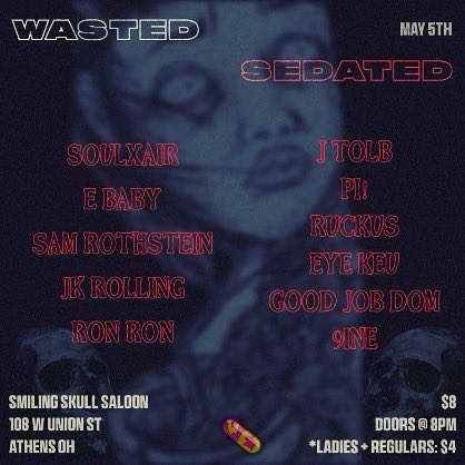 K_Delinquent's tweet photo. 2 shows coming up ‼️🗣❤️ I’m all over Eye keus setlist for may 5th in Athens #wasted&amp;sedated🔥then we’re at the newark hub may 13th with a bunch of homies 🌟🔥🔥pull up you won’t wanna miss these performances 🔥 https://t.co/DGp6lzQ4EG