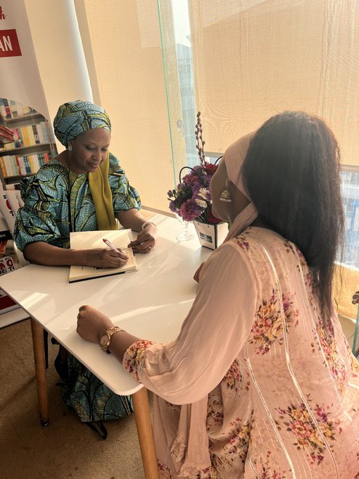 jibreelKhalil's tweet photo. Earlier today, @Rahma_sadau @hadizabalausman and @KashimSM at book reading and signing of stepping on toes, book written by Hadiza Bala. It highlights some of the most important lessons that defined her 5-years leadership at the Nigerian port Authority.
#SteppingOnToes https://t.co/RLed2vh4hQ