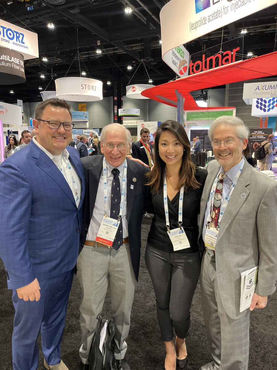 drjihaepark's tweet photo. Legends. Lucky to have been trained by #messing and #rabinowitz @w_witthaus @URMCUrology @Uro_Stream @AmerUrological #AUA23 #Legend https://t.co/CAUB6A39x2