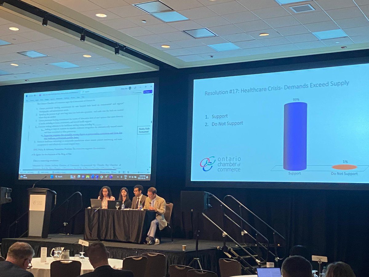 It’s GOOD!!!! 

Wow what an experience! I’m proud to share on behalf of the @BramptonBOT 

Our policy resolution on health care was a success!

#BeintheRoom you always learn something new ❤️ 

#OCCAGM2023 #healthcare #business #bramptonboardoftrade #ontariobusiness @OntarioCofC