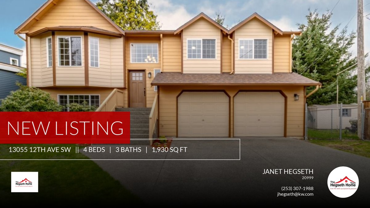 jhegseth's tweet photo. 📍 New Listing 📍 Take a look at this fantastic new property that just hit the market located at 13055 12th Ave Sw in Burien. Reach out here or at (253) 307-1988 for more information

Living Life with Purpose and Passion

Your Real... https://t.co/evDoH3iZCE https://t.co/9UVpphBHD0