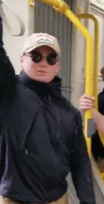 NYCAntifa's tweet image. Patriot Front members &amp;amp; best buds Kieran Morris and Paul Gancarz were in Boston to protest "Satancon." Paul &amp;amp; Kieran are originally from NY but moved away. Kieran was arrested in Idaho &amp;amp; Paul is dodging a lawsuit

PS. Congrats on the wedding, Paul. Give our regards to Kaitlyn :-)