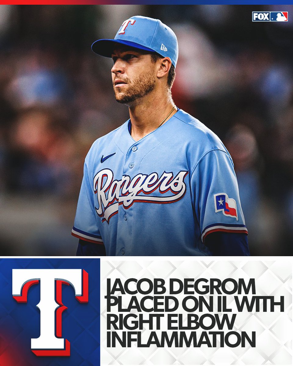 FOX Sports MLB on Twitter "The Rangers have placed Jacob deGrom on