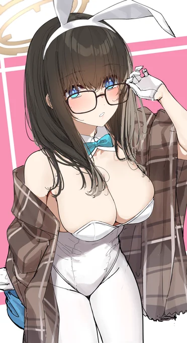 描いてみたかったバニー衣装の文香のらふ～
