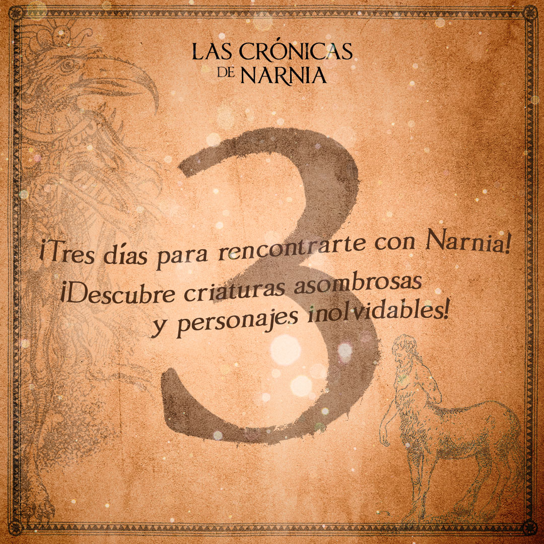 ¡La espera está por terminar! En solo 3 días podrás disfrutar de las ediciones en tapa blanda de los 7 títulos individuales a un precio económico. ¡Prepárate para sumergirte en las aventuras más emocionantes de Narnia! #LaMagiadeNarnia #LasCrónicasDeNarnia