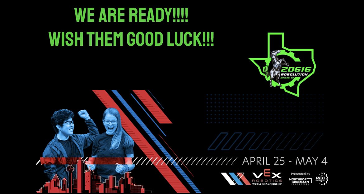 MrRiveraRobotic's tweet photo. We are ready for tomorrow! #VexWorlds #dallasisdschool #sangerstallions #robolution20616 https://t.co/sujRRR3658