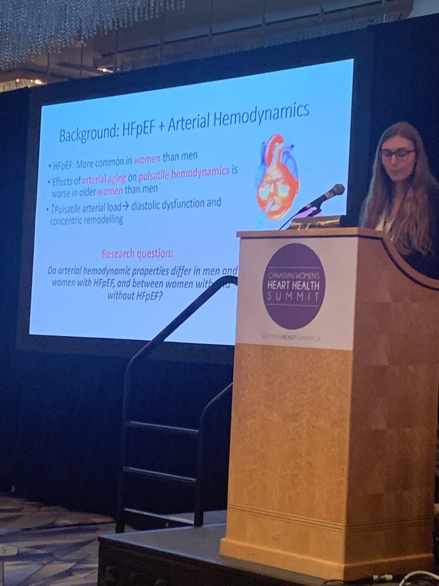 thaiscoutinhoCV's tweet photo. My ⭐️ trainees are knocking it out of the park today at #CWHHS2023 ! @beccacrosier showing us that the aorta is #NotJustAPipe, and that 💃 with #HFpEF have a unique arterial phenotype. https://t.co/Acz2kZGV6A
