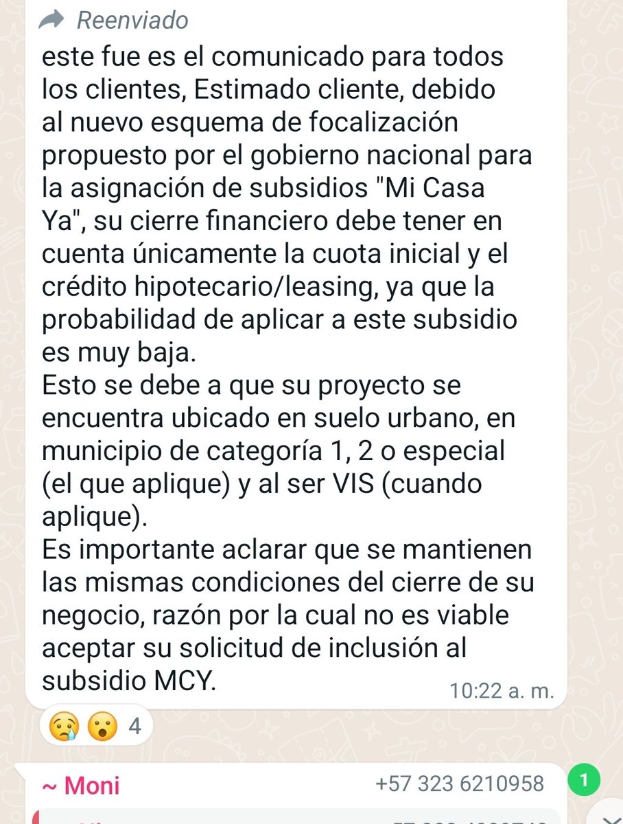 carlosbenavi's tweet photo. 52.000 hogares se encuentran en un embudo esperando asignacion del subsidio #MiCasaYa.
Las asignaciones se estan dado en cuenta gota, y algunos hogares les estan negando el subsidio, no hay confuanza en que el @Minvivienda realmente le cumpla a los hogares. https://t.co/8KyWrAGqXm