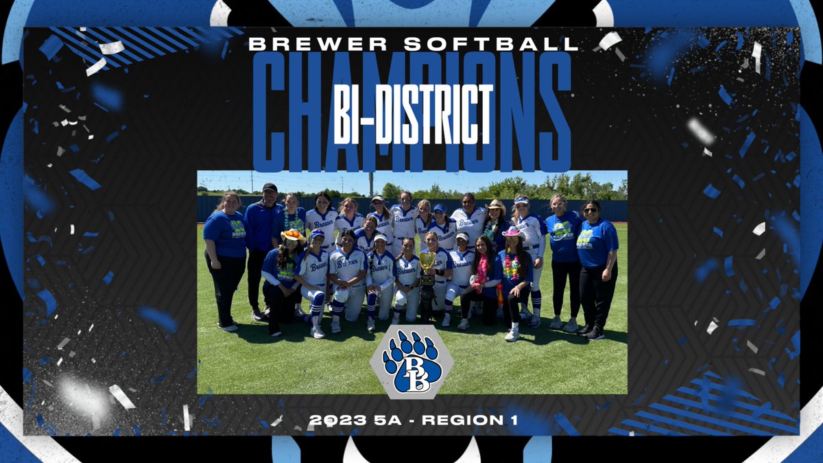 BrewerAthletics's tweet photo. Congratulations to @BrewerSoftball on winning their Bi-District round vs FW Northside and advancing to Area !! https://t.co/0qJeFr7F4O