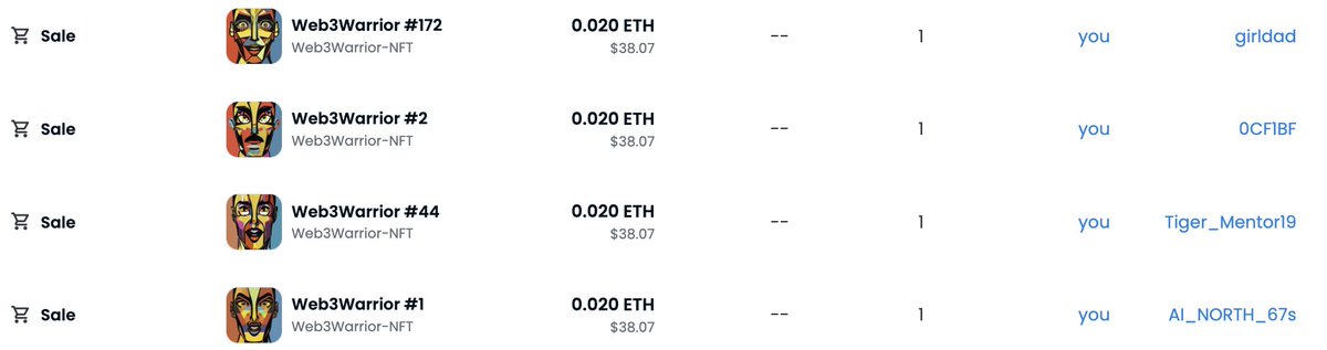 Appreciate Your Support Guys 💜

With <a href="/Web3WarriorNFT/">Web3Warriors - LIVE</a> 

<a href="/girldadNFT/">girldad</a> 
<a href="/CoachP0625/">Coach_🅿️0625</a> 
<a href="/Tiger_Mentor19/">Tiger_Mentor19</a> 
<a href="/wilderr67/">Wilderr67 💙🫵</a> 

#Web3Warriors #NFT #NFTCommunity