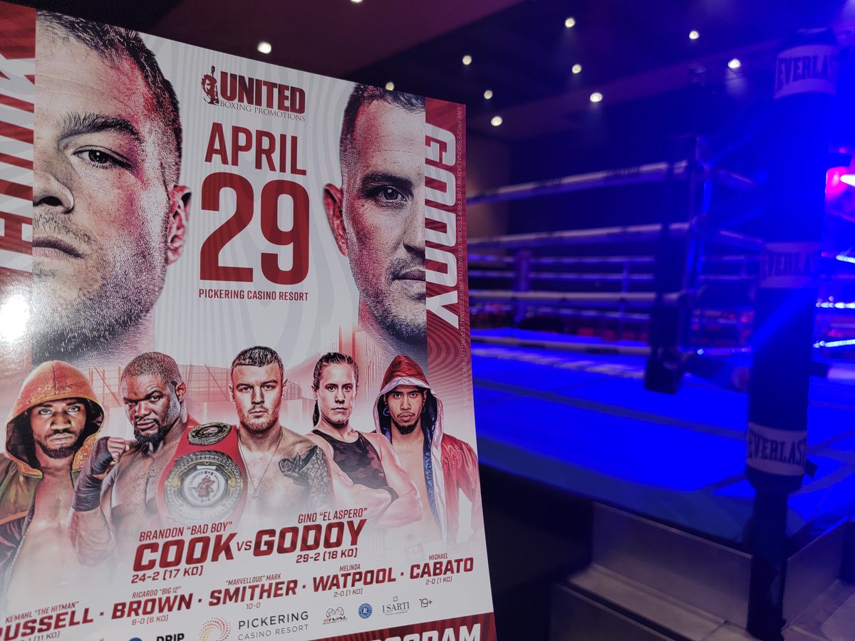 We are coming to you live at 7:30 pm from the <a href="/PickeringCasino/">Pickering Casino Resort</a> for Championship Boxing