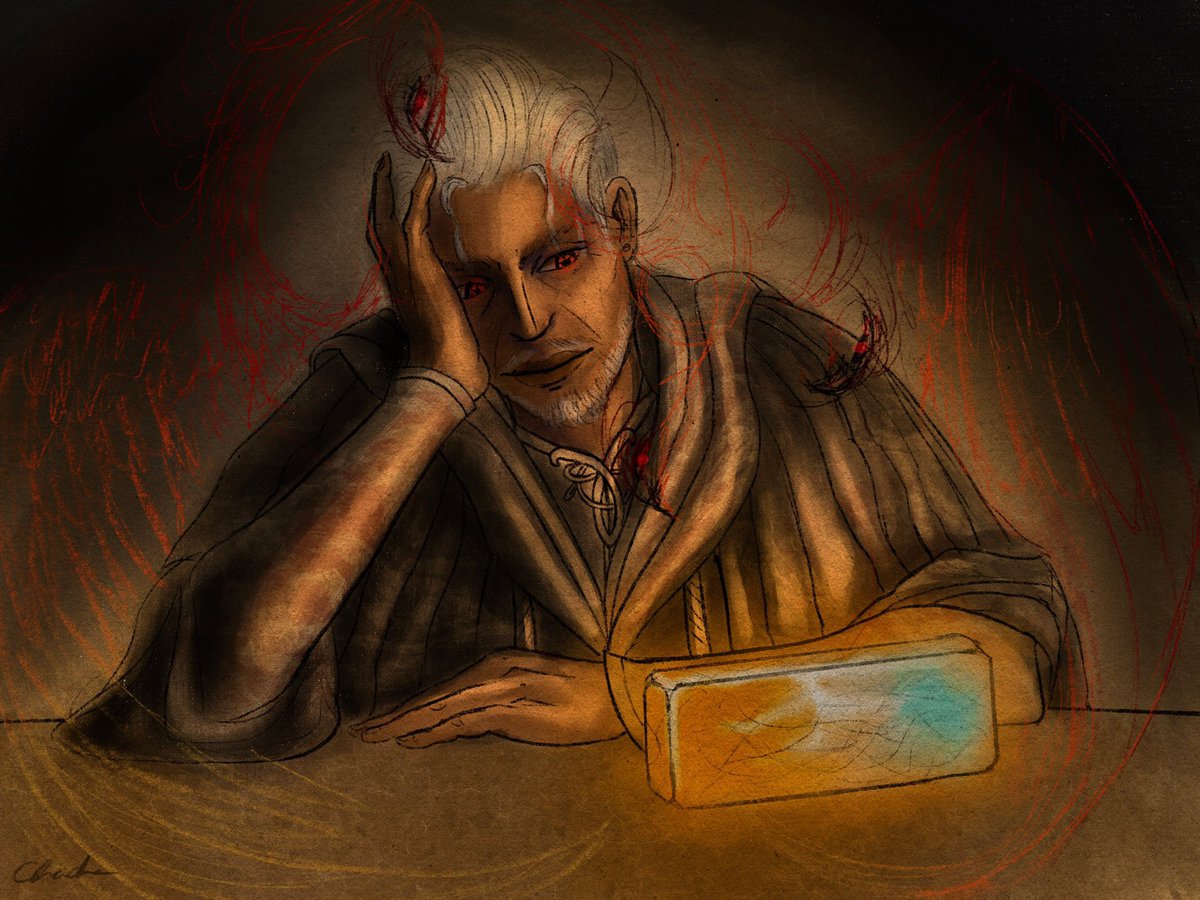 Chacha_On_Ice's tweet photo. My illustration for @Mirateski’s “The Silent Fire” for the @ffxivbb! For all my Lahabrea lovers this story is EVERYTHING 😤🔥 https://t.co/u3YLrK26PI