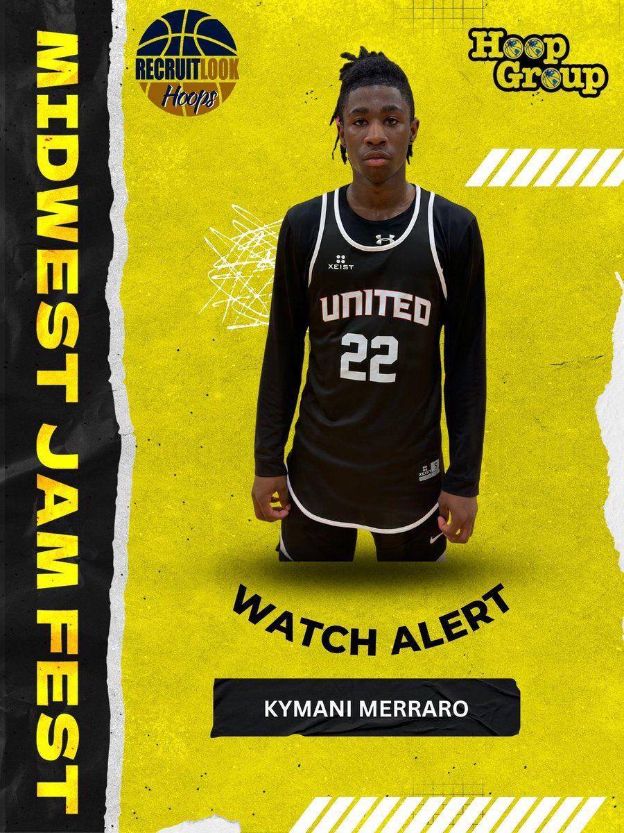 RL_Hoops's tweet photo. 🚨Watch Alert 🚨 

17U, Kymani Merraro, 5’10, PG, was all over the court making plays for DC United! A high IQ guard that utilizes his quick 1st step on blowbys for 2nd level floaters. Merraro showed acrobatic finishes at rim, the ability to create separation into step-back gather 3’s, and had aggressive on ball D that led to strip-steals!

#RLHOOPS