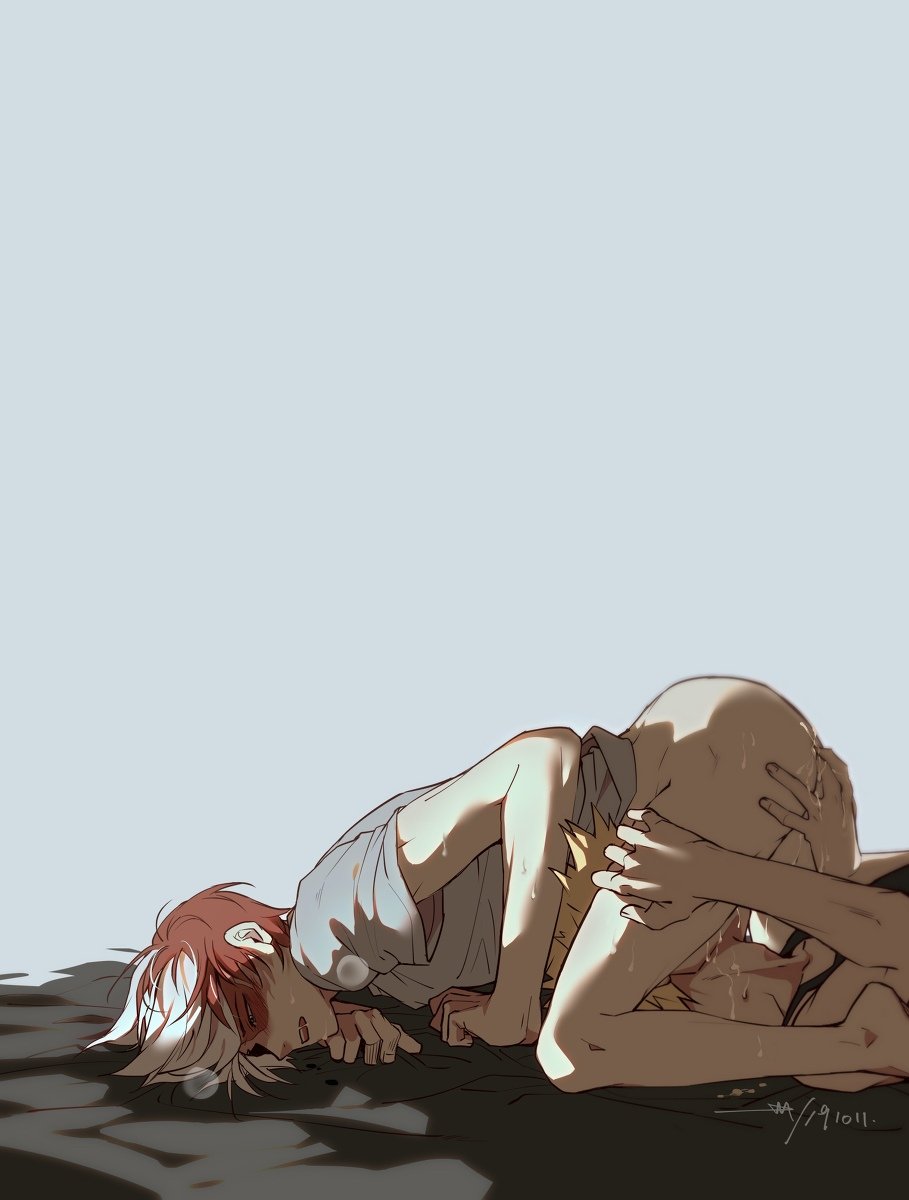 HALFHALFSHO's tweet photo. ⠀⠀ 
⠀⠀ the blonde is so wild when licking Shouto's flower. his nectar must be really good and sweet.
⠀⠀ https://t.co/JJQAbpO0LY