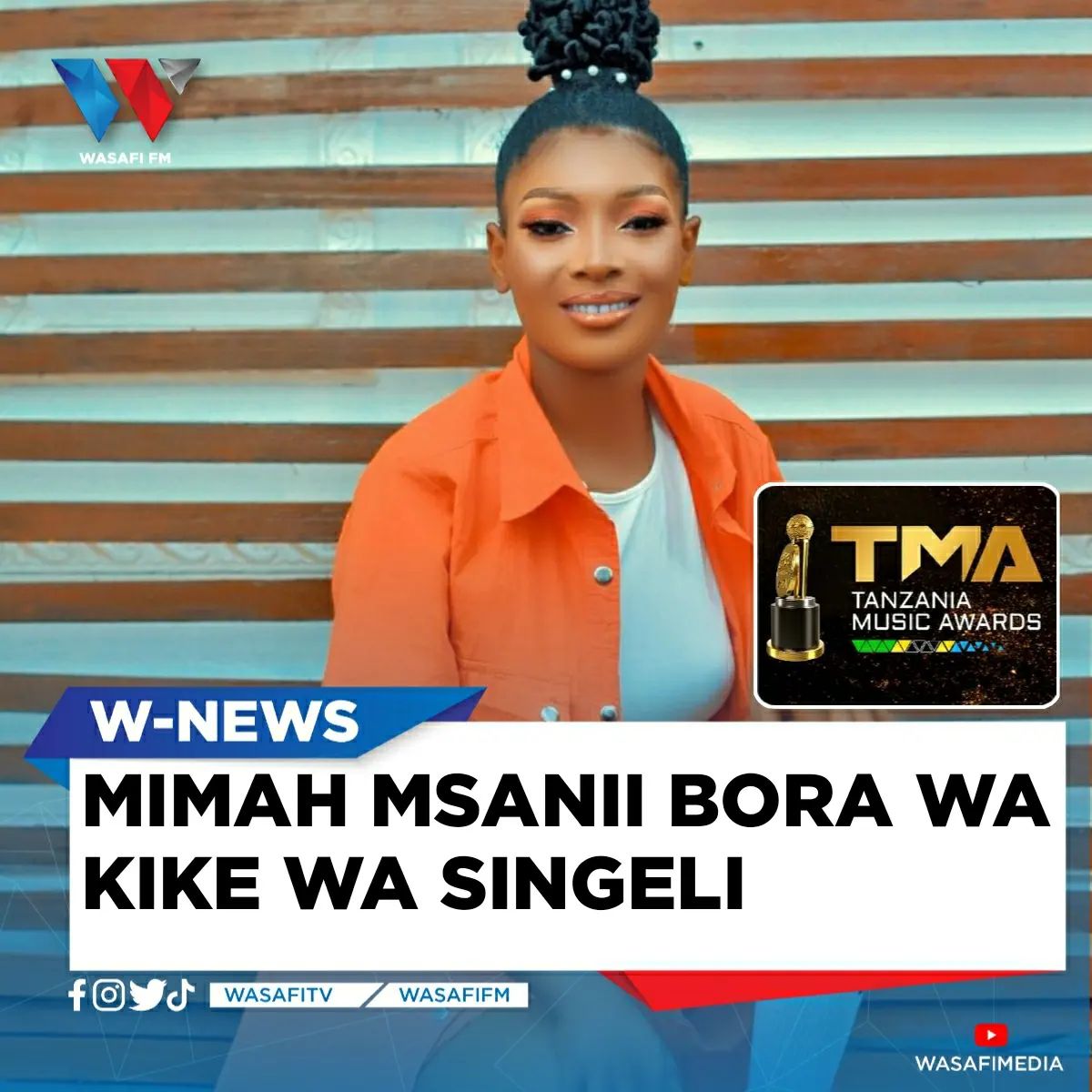 wasafifm's tweet photo. Kwa Upande wa Tuzo ya Msanii Bora wa Kike wa Singeli imeenda kwa Malkia wa Singeli #Mimah
#TanzaniaMusicAwards #TMA2022 | https://t.co/FDrewPZSNj