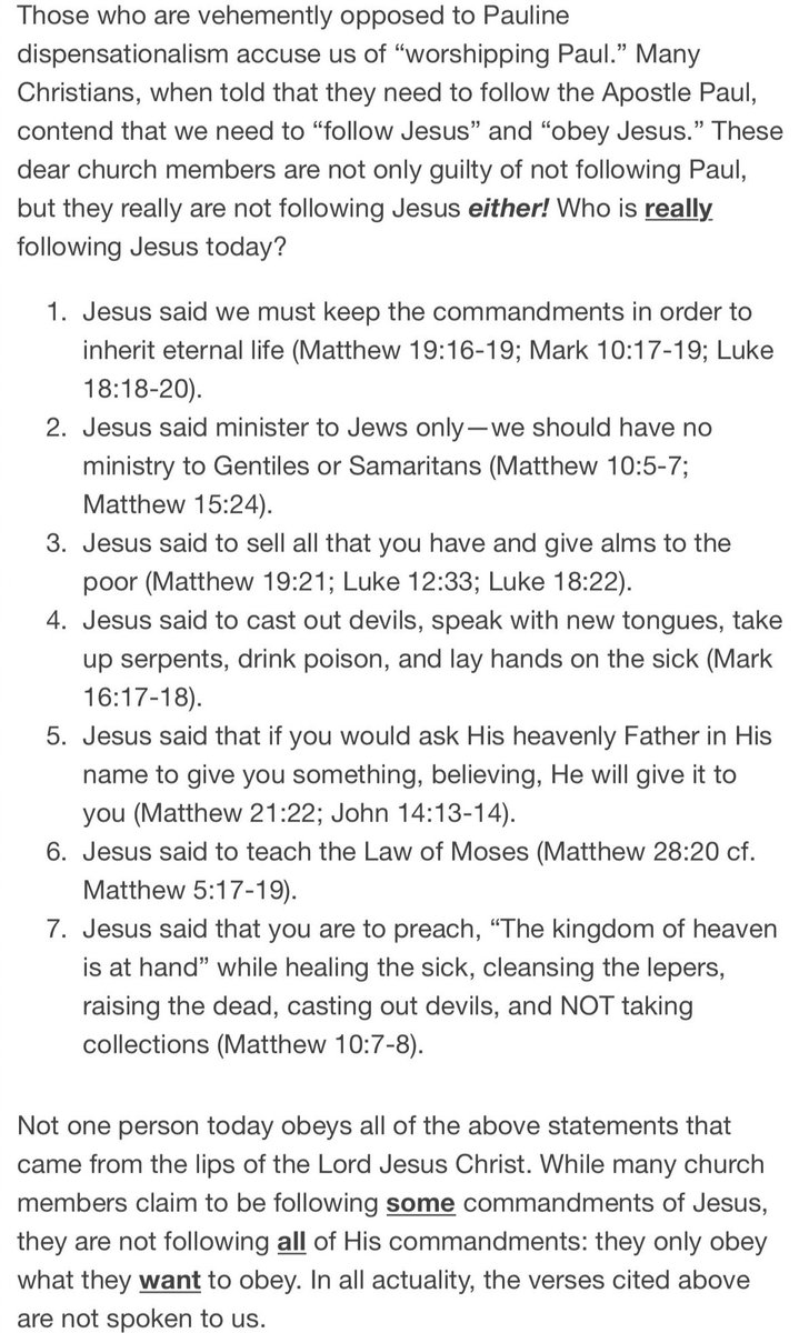 JHandley27's tweet photo. Kingdom Postponed Acts 7
https://t.co/y86JtvpubL
Christ's heavenly ministry Acts 9 till rapture "Make haste, and get thee quickly out of Jerusalem: for they will not receive thy testimony concerning me. Depart: for I will send thee [Paul] far hence unto the Gentiles." Acts 22:18 https://t.co/In7wkqbrVt