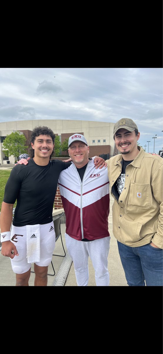 Great day watching the <a href="/EKUFootball/">EKU Football</a> spring game. Was awesome to watch <a href="/CamHergott24/">Cameron Hergott</a> do his thing!!
