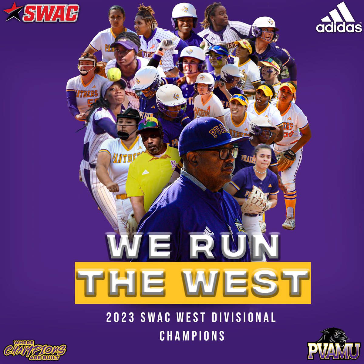 pvamusoftball's tweet photo. IT’S OFFICIALLY OFFICIAL ❗️

2023 SWAC WEST DIVISIONAL CHAMPIONS 🔥🔥🔥

See you soon Gulfport, Mississippi…🐾

#PVAMU #SWAC #NCAASoftball #PlayForCaidence 🧡 https://t.co/Bd17mbtULp