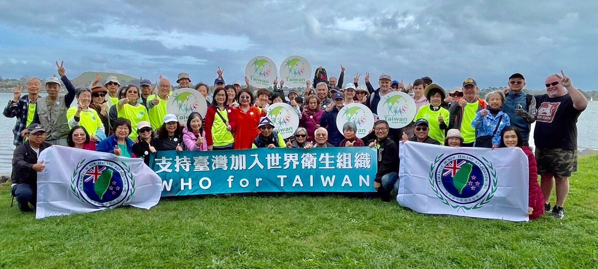 Taiwanese in New Zealand Association  (Tinza) organized a campaign, walking to support Taiwan's participation in the WHA.  Taiwan's participation can make the world healthier, more sustainable, and more equal and fair!  #LetTaiwanIn
#TaiwanCanHelp 
#TaiwanForWHO
