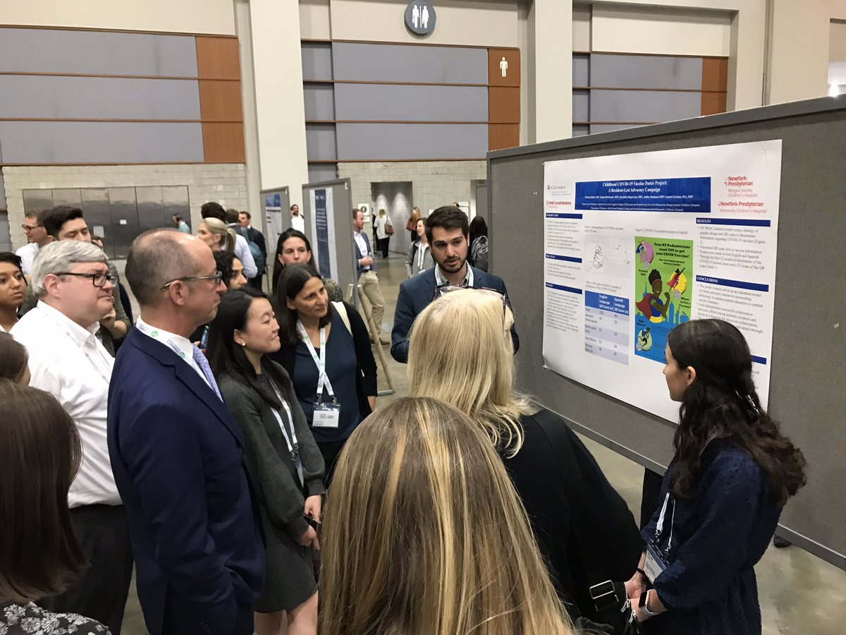 Had a great time on our poster walk with our <a href="/KidsAtColumbia/">Columbia Children's Health</a> chair @jordanorange checking out research, education &amp; advocacy from our trainees including <a href="/MelBRubin/">Melissa Rubin</a> and her work with the <a href="/NYPRACoalition/">NYPRACoalition</a> <a href="/DctrDannyB/">Danny Birkhead, MD</a> <a href="/WCMpeds/">Weill Cornell Pediatrics</a> #PAS2023
