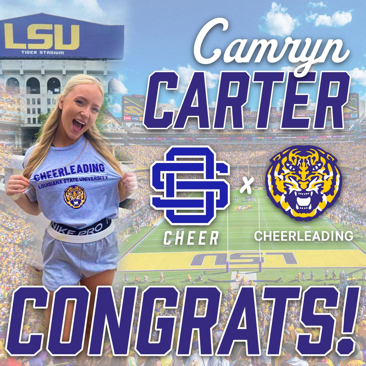 OSSDAthletics's tweet photo. Congratulations to #OSCheer graduating senior Camryn Carter!
We are excited for Camryn and to see her cheer at the next level at LSU!
#OStheBEST | #OSMade https://t.co/2uecn8mXAB