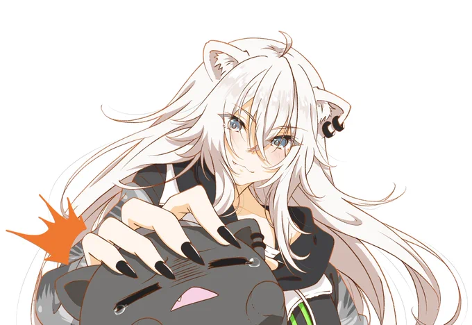 #ししらーと ししろん「お前はGWも地下労働な」 がしぃっ ぎえぴーーーーーーーー!!!!  な、ししろん描きました!!!